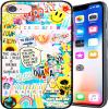 Designed for iPhone 7/8/SE 2020 Sticker, Smiling Face Design, Scratch-Resistant, Impact-Resistant, Fade-Resistant Premium TPU Slim-Fit Soft Cover, 4.7-Inch view 1