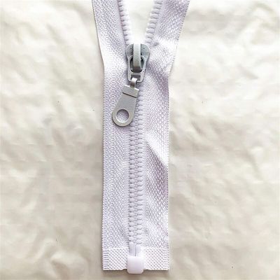 Temhyu Shuxiang 5# Resin Zippers, 2-Pack, Open-End Auto-Locking Plastic Zippers, 25–70 cm