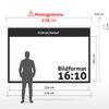 ESMART Professional MIROLO Manual Projection Screen, Overall Width 278 cm, Screen: White view 2