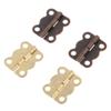 30-Piece Antique Brass Golden Butterfly Cabinet Hinges with Screws, 16 × 13 mm, Red Bronze view 3