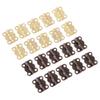 30-Piece Antique Brass Golden Butterfly Cabinet Hinges with Screws, 16 × 13 mm, Red Bronze view 4