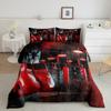 Feelyou Boxing-Themed Comforter Set, Red Boxing Gloves, 3-Piece view 1