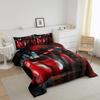 Feelyou Boxing-Themed Comforter Set, Red Boxing Gloves, 3-Piece view 2