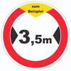 Clearance Width Circle Sticker, Custom Width, 150 mm view 2