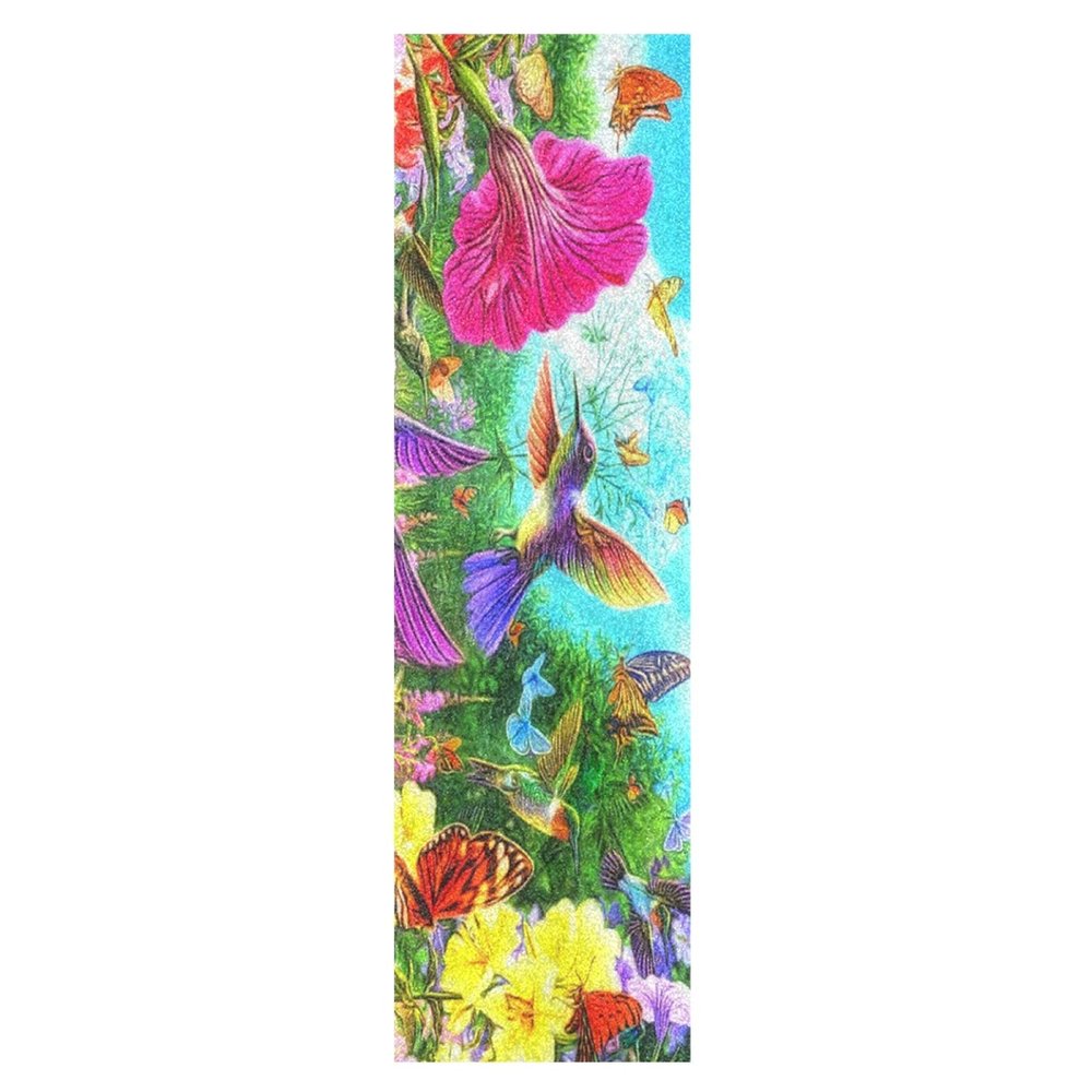 Mnsruu Daisy Flower Bird Butterfly Animal Skateboard Grip Tape, Non-Slip Bubble-Free Sheet, 1 Piece, 9 x 33 in (22.9 x 83.8 cm)