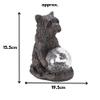 Garden Mile Solar Dog Statue with Multicolor LED Lights view 2