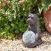 Garden Mile Solar Dog Statue with Multicolor LED Lights view 4