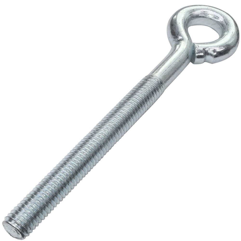 AERZETIX C47831 Set of 5 Screw Eyes, M10 x 100 mm, Zinc-Plated Steel
