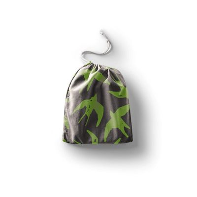 Le Jardin du Lin Printed Cotton Drawstring Shopping Bag, Reusable Multipurpose Bag, 40 x 50 cm