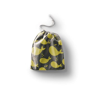 Le Jardin du Lin Printed Cotton Drawstring Bags