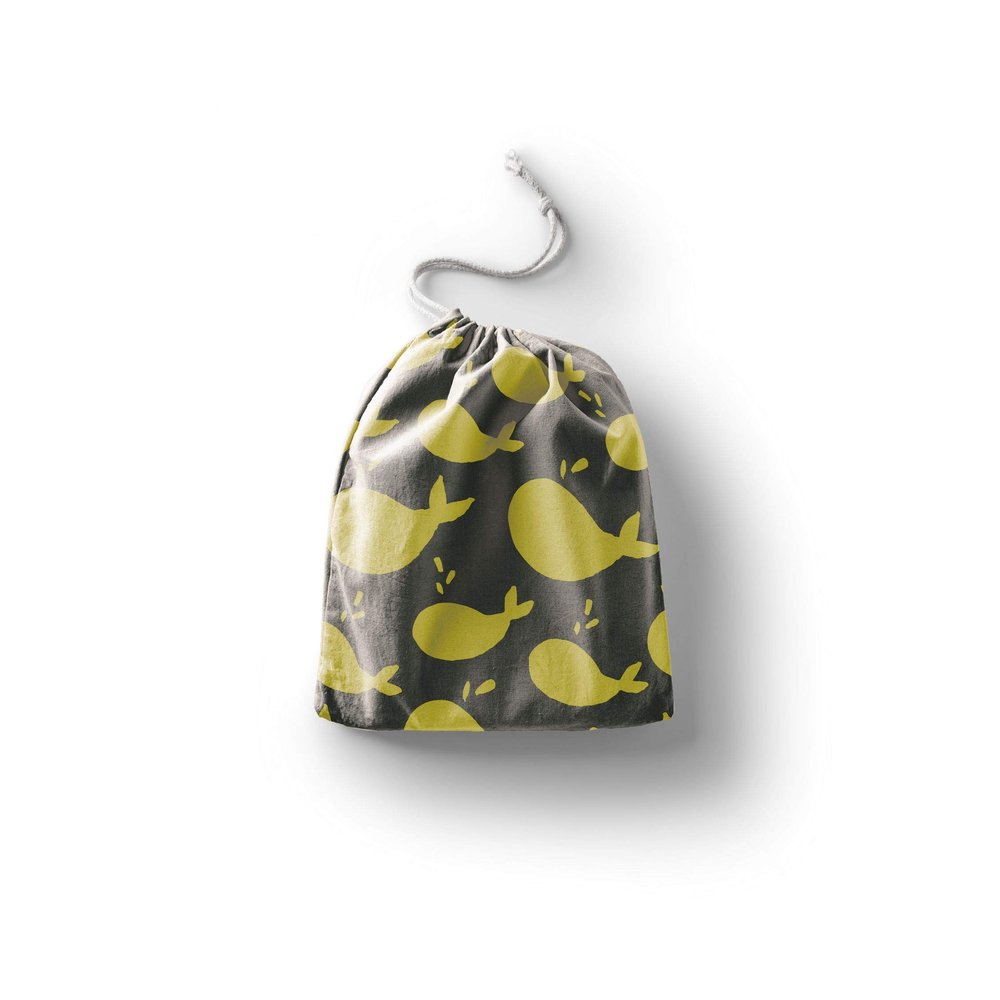 Le Jardin du Lin Printed Cotton Drawstring Bags