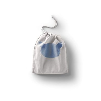 Le Jardin du Lin Printed Cotton Drawstring Bag, Reusable, Foldable, 40 x 50 cm
