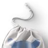 Le Jardin du Lin Printed Cotton Drawstring Bag, Reusable, Foldable, 40 x 50 cm view 3