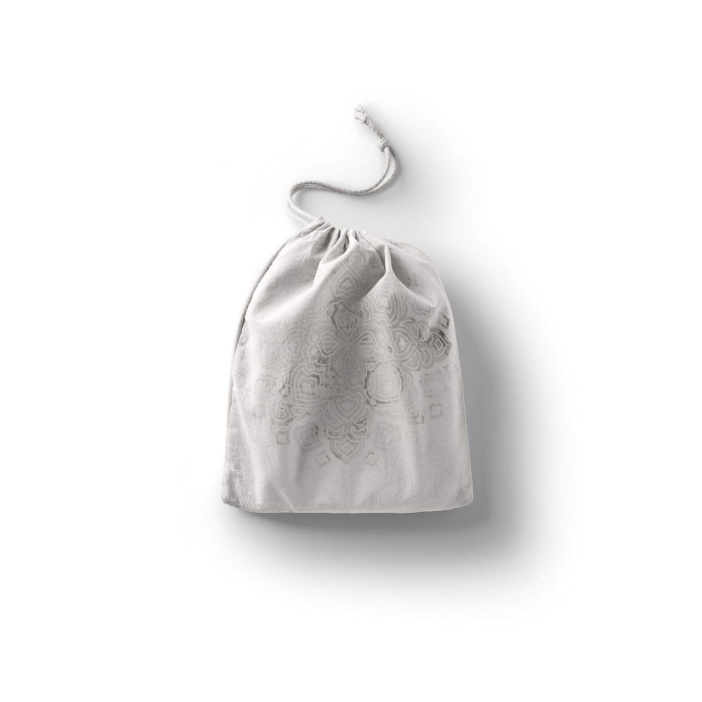 Le Jardin du Lin Printed Cotton Drawstring Bag, 40 x 50 cm
