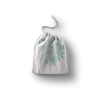 Le Jardin du Lin Printed Cotton Drawstring Bag, Reusable, Foldable, 40 x 50 cm