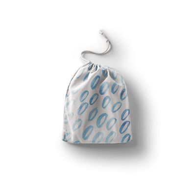 Le Jardin du Lin Printed Cotton Drawstring Bags