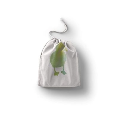 Le Jardin du Lin Printed Cotton Drawstring Bag, Reusable Shopping Tote, 40 x 50 cm