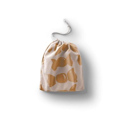 Le Jardin du Lin Printed Cotton Drawstring Bag, 30 x 40 cm