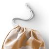Le Jardin du Lin Printed Cotton Drawstring Shopping Bag, Reusable, Foldable, 30 x 40 cm view 3