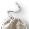 Le Jardin du Lin Printed Cotton Drawstring Bag, Reusable, Foldable, 30 x 40 cm view 3