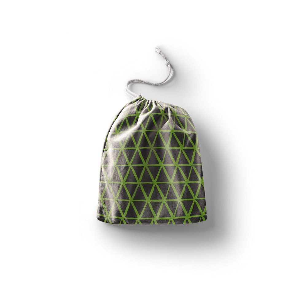 Le Jardin du Lin Printed Cotton Drawstring Bag, 30 x 40 cm