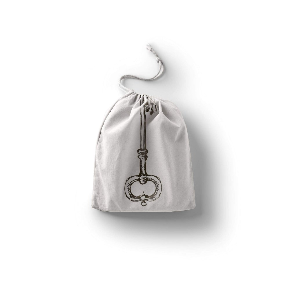 Le Jardin du Lin Printed Cotton Drawstring Bags