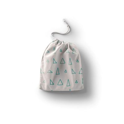 Le Jardin du Lin Printed Cotton Drawstring Bag, 20 x 30 cm