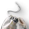 Le Jardin du Lin Printed Cotton Drawstring Shopping Bag, Reusable, Foldable, 30 x 40 cm view 3