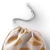 Le Jardin du Lin Printed Cotton Drawstring Bag, Reusable, Foldable, 20 x 30 cm view 3