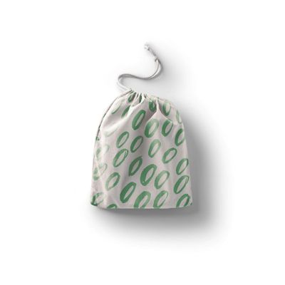 Le Jardin du Lin Printed Cotton Drawstring Bags