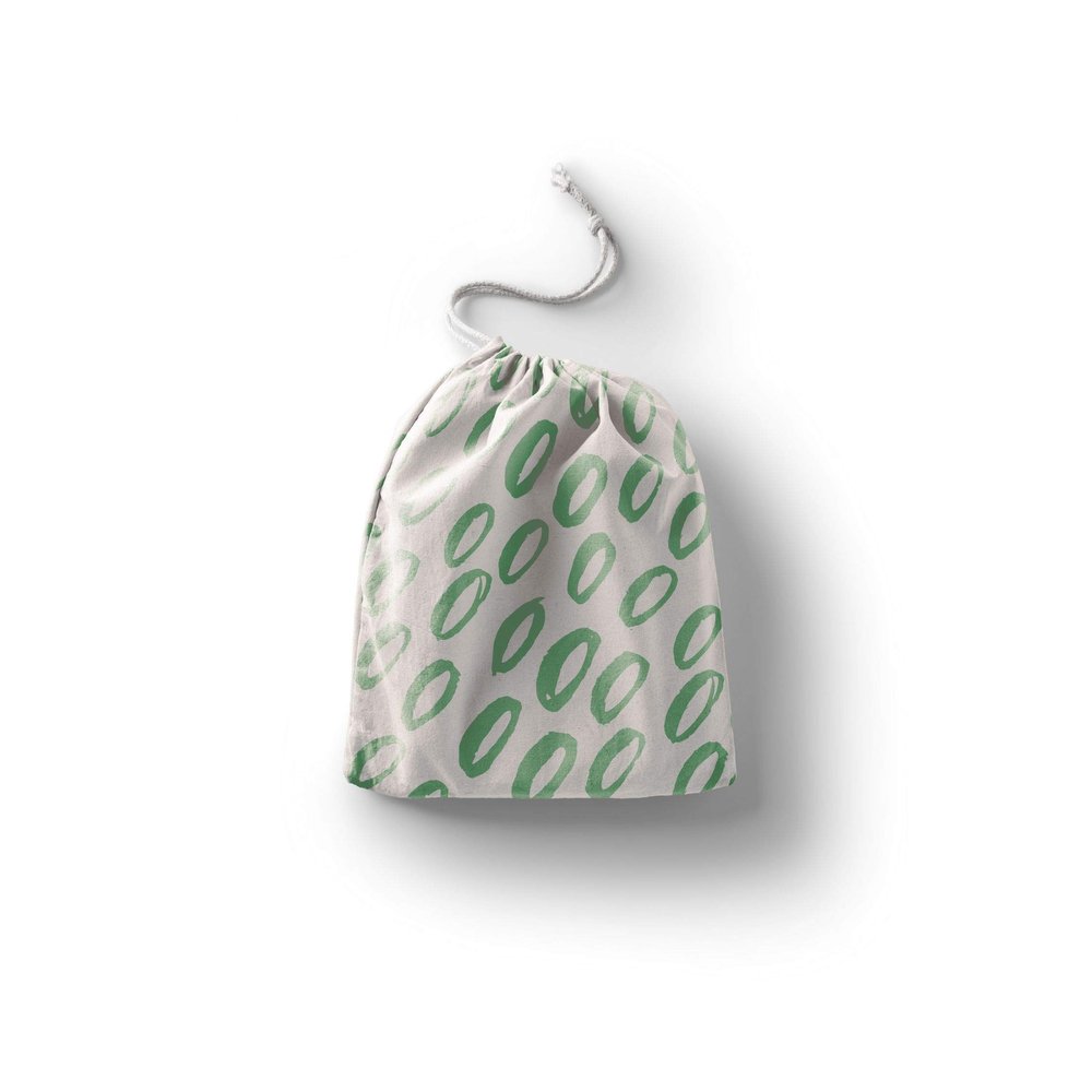 Le Jardin du Lin Printed Cotton Drawstring Bags