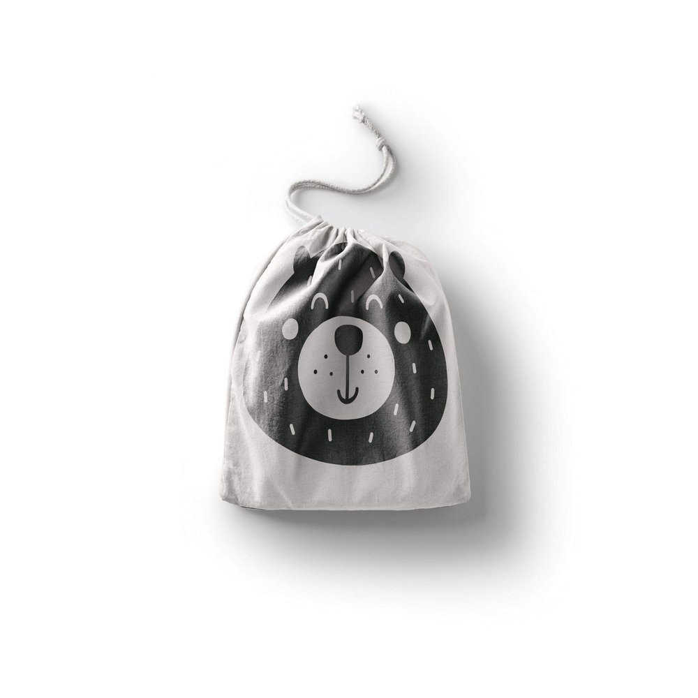 Le Jardin du Lin Printed Cotton Drawstring Bags