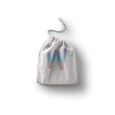 Le Jardin du Lin Printed Cotton Drawstring Bags, Reusable Multipurpose Shopping and Storage Bags, Foldable, 30 x 40 cm