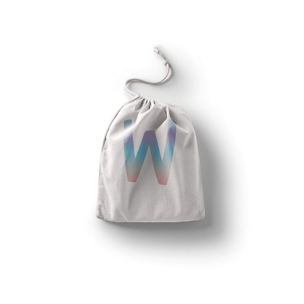 Le Jardin du Lin Printed Cotton Drawstring Bags, Reusable Multipurpose Shopping and Storage Bags, Foldable, 30 x 40 cm