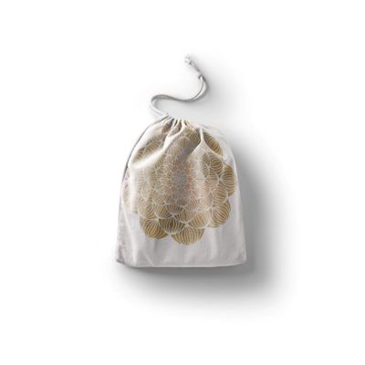 Le Jardin du Lin Printed Cotton Drawstring Bags