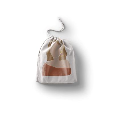 Le Jardin du Lin Printed Cotton Drawstring Bags