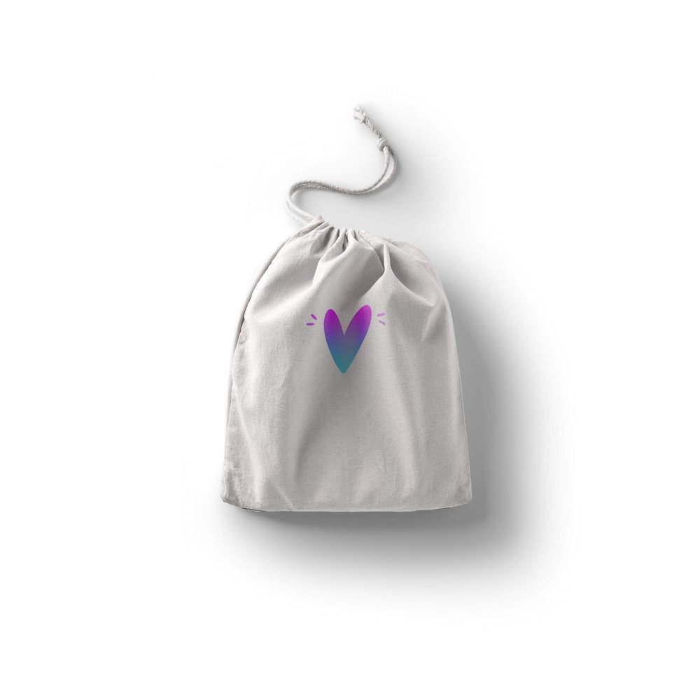 Le Jardin du Lin Printed Cotton Drawstring Bags
