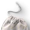 Le Jardin du Lin Printed Cotton Drawstring Shopping Bag, 30 x 40 cm view 3