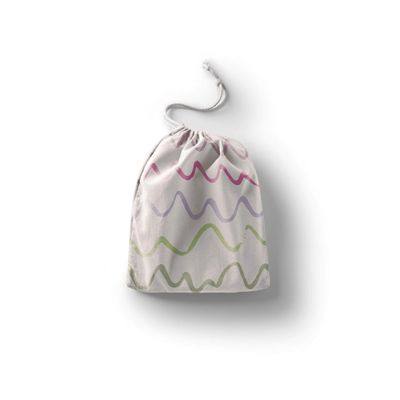 Le Jardin du Lin Printed Cotton Drawstring Bags