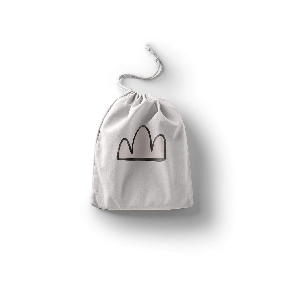 Le Jardin du Lin Printed Cotton Drawstring Bag, 30 x 40 cm