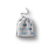 Le Jardin du Lin Printed Cotton Drawstring Bag, Reusable Shopping Tote, 30 x 40 cm view 1