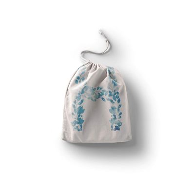 Le Jardin du Lin Printed Cotton Drawstring Bags