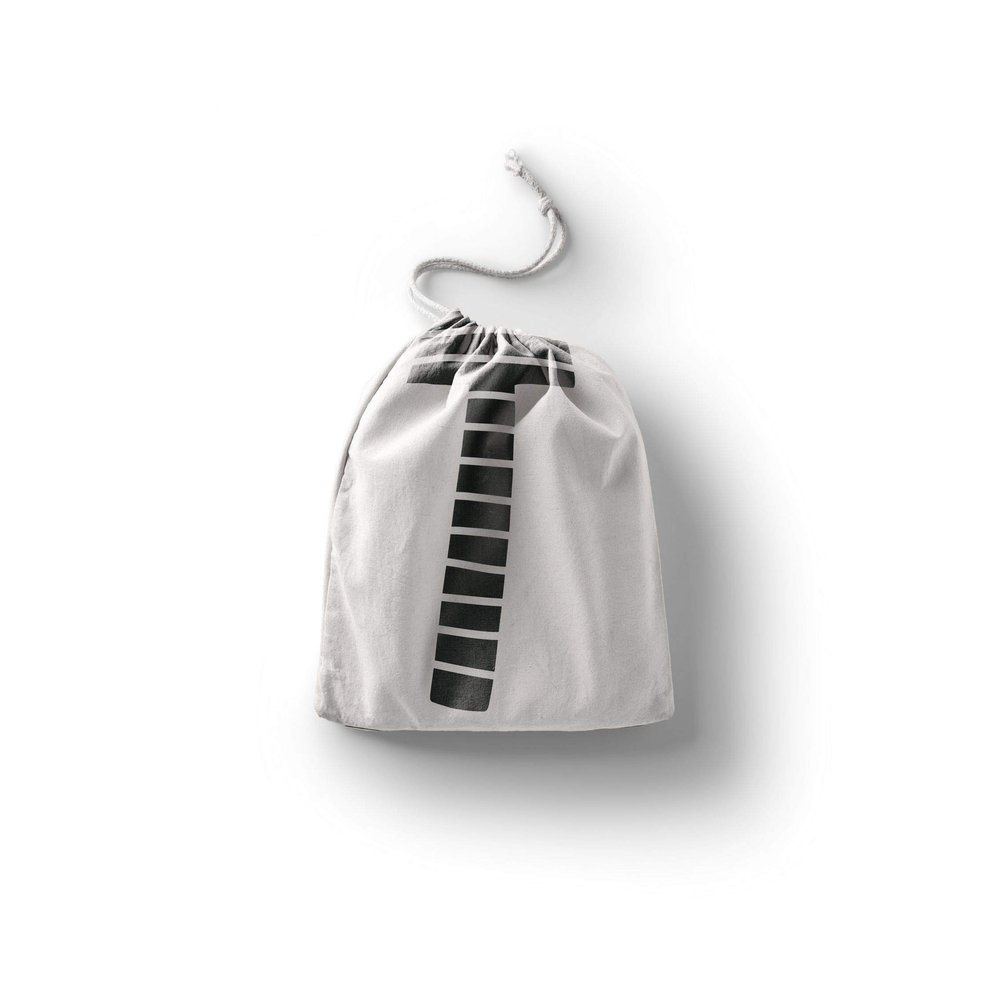 Le Jardin du Lin Printed Cotton Drawstring Bag, Reusable Multipurpose Tote, 30 x 40 cm