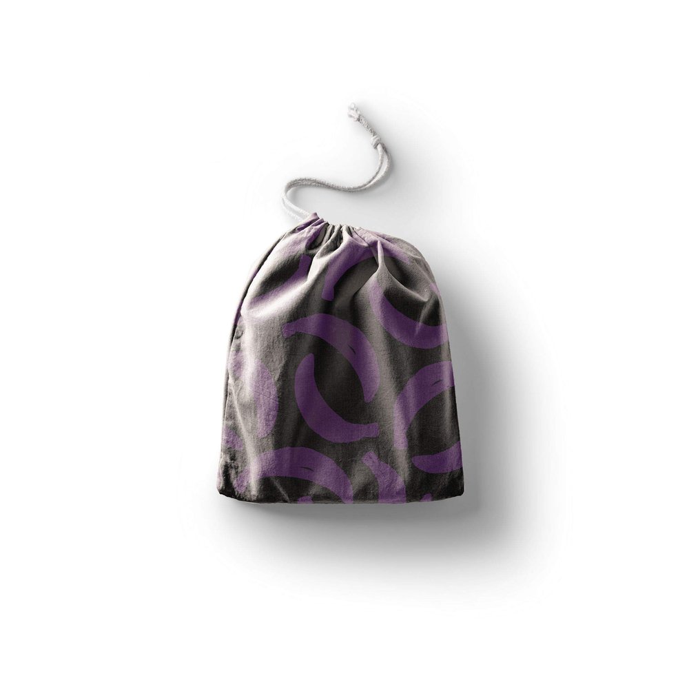Le Jardin du Lin Printed Cotton Drawstring Bags