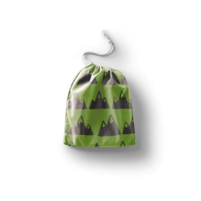 Le Jardin du Lin Printed Cotton Drawstring Bag, Reusable, Foldable, 20 x 30 cm