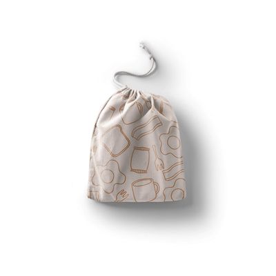 Le Jardin du Lin Printed Cotton Drawstring Bags