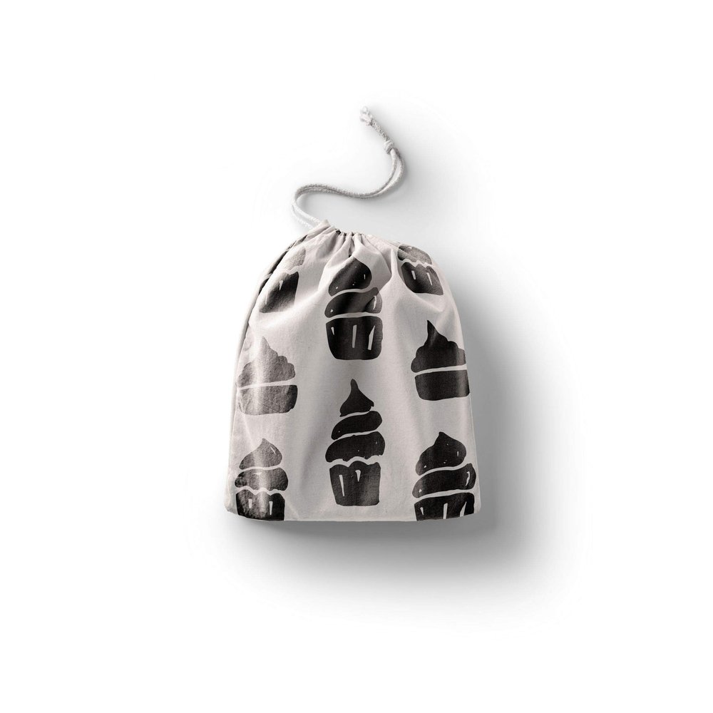 Le Jardin du Lin Printed Cotton Drawstring Bags