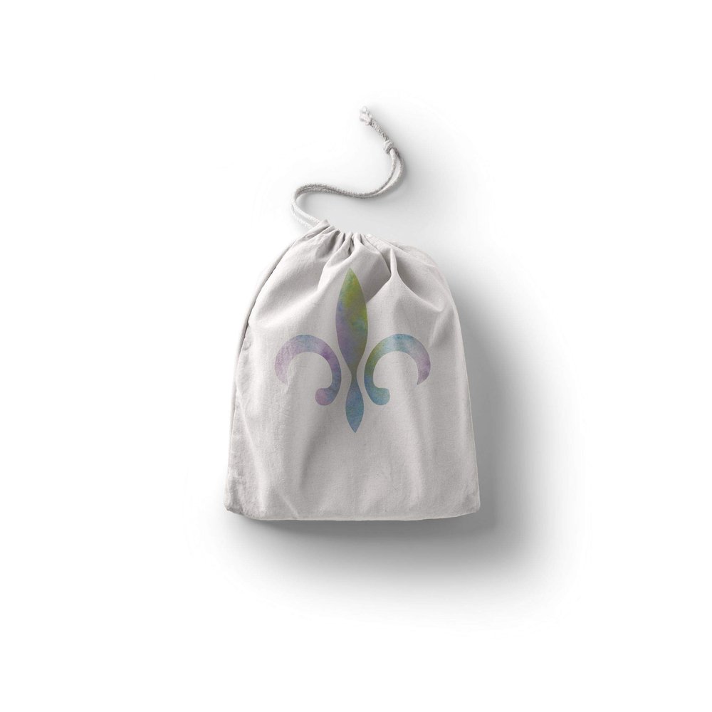 Le Jardin du Lin Printed Cotton Drawstring Bags