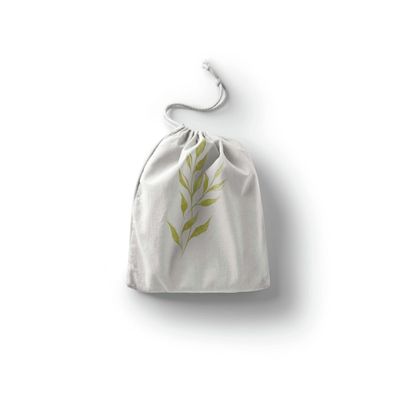 Le Jardin du Lin Printed Cotton Drawstring Bags