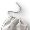 Le Jardin du Lin Printed Cotton Drawstring Bag, Reusable, 12 x 15 cm view 3